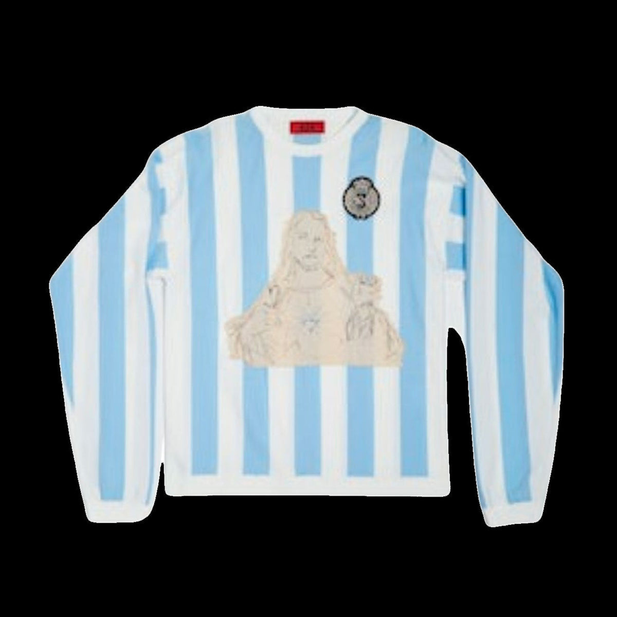 424 Soccer Sweater (Technical Yarn Cream/Baby Blue)