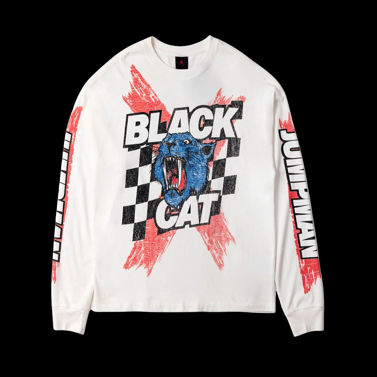 Jordan Black Cat Long Sleeve T-Shirt (Ivory)