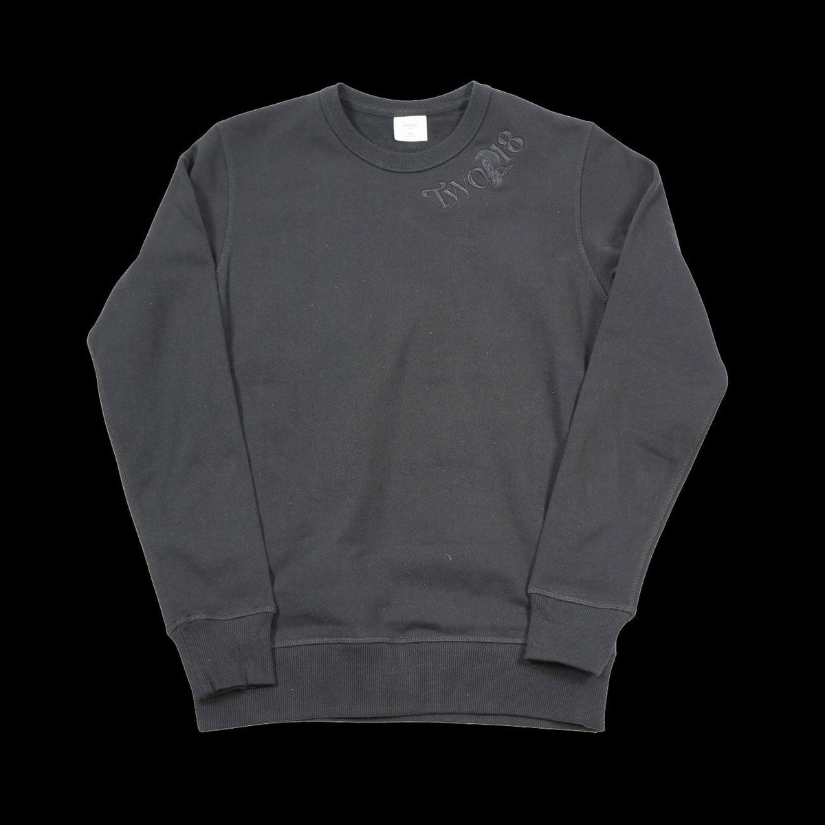 Two18 Embroidery Crewneck (Black)