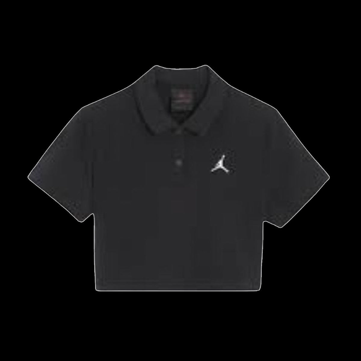 WMNS Jordan Cropped Polo Shirt (Black)