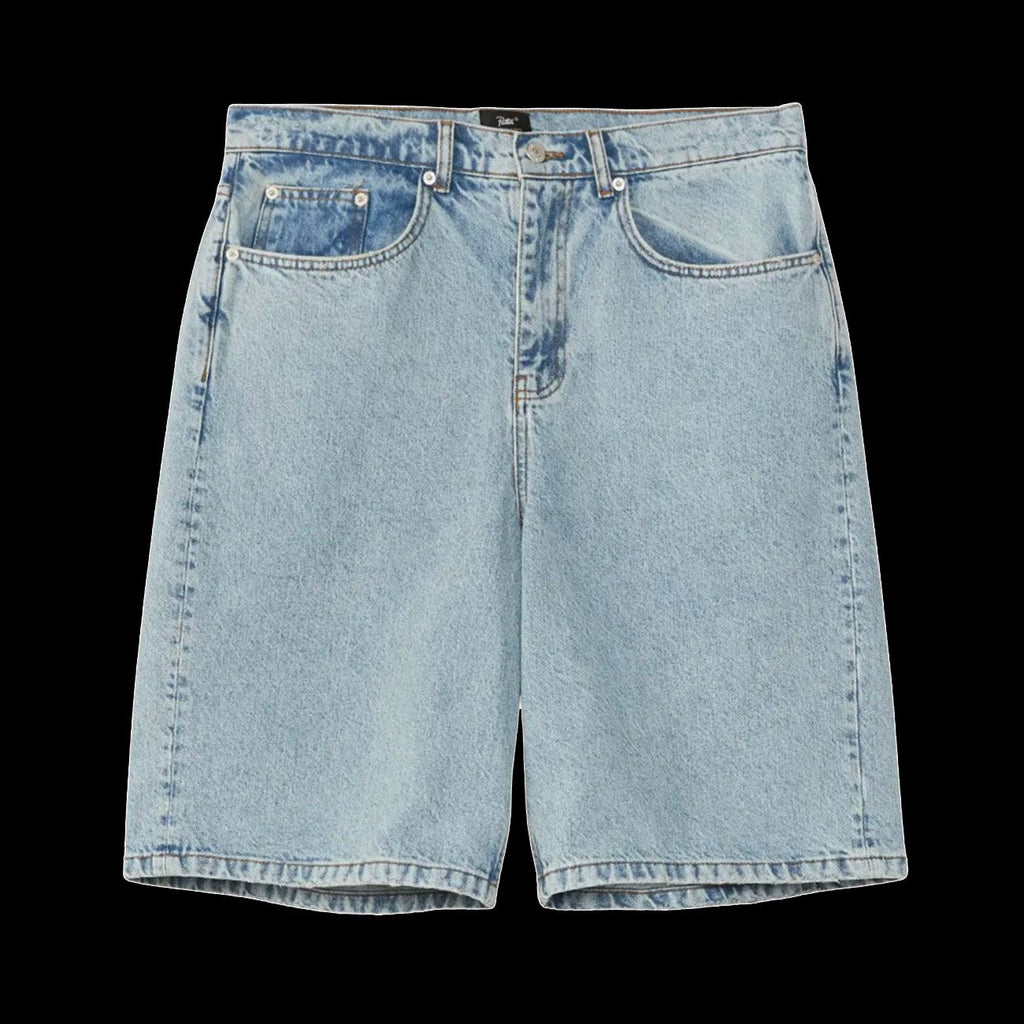 Patta Light Wash Denim Shorts (Light Blue Denim)