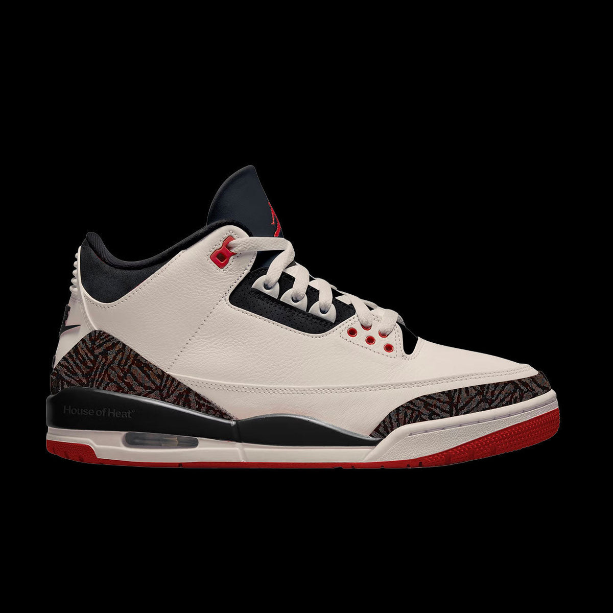 Air Jordan Retro 3 (Sail/Black-University Red-Pale Ivory)