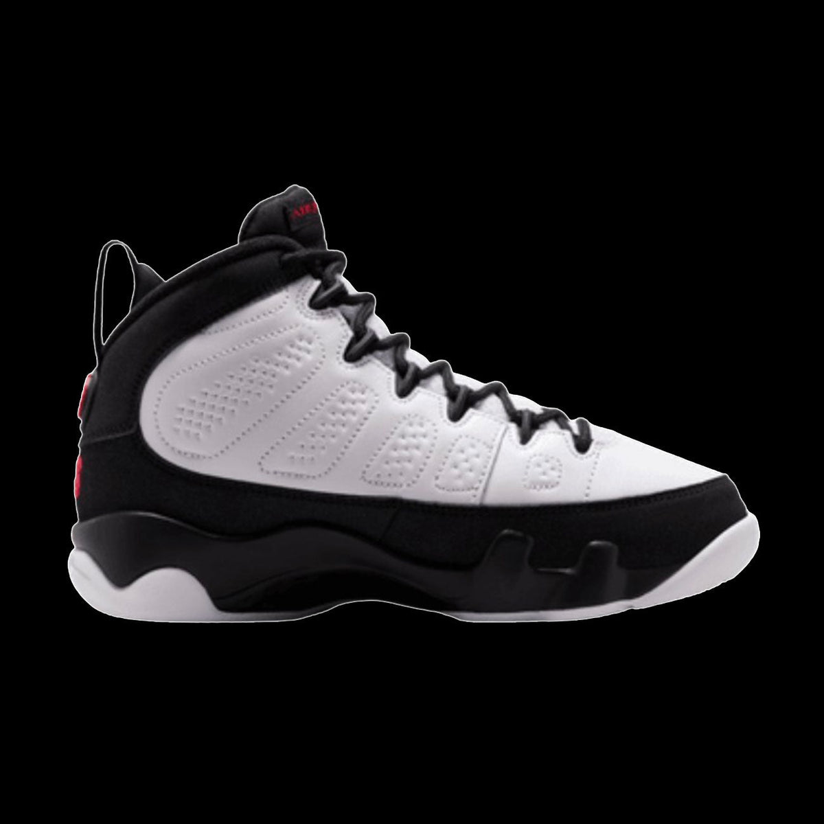 Air Jordan 9 Retro (GS)(White/True Red-Black)