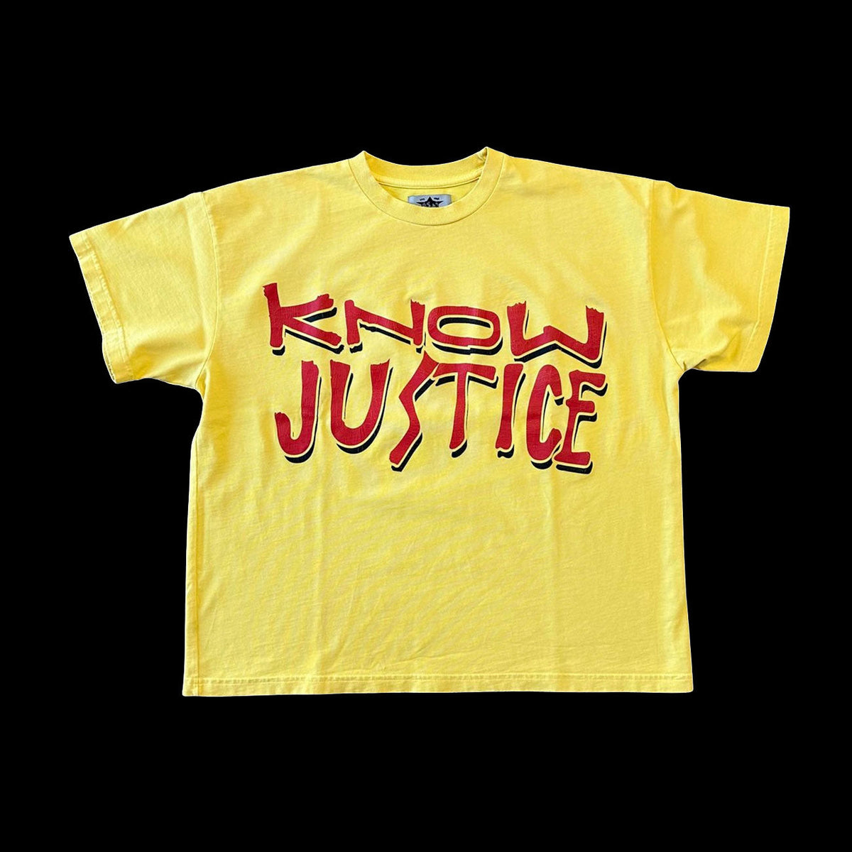 Barriers Know Justice Know Peace Boxy T-Shirt (Yellow)