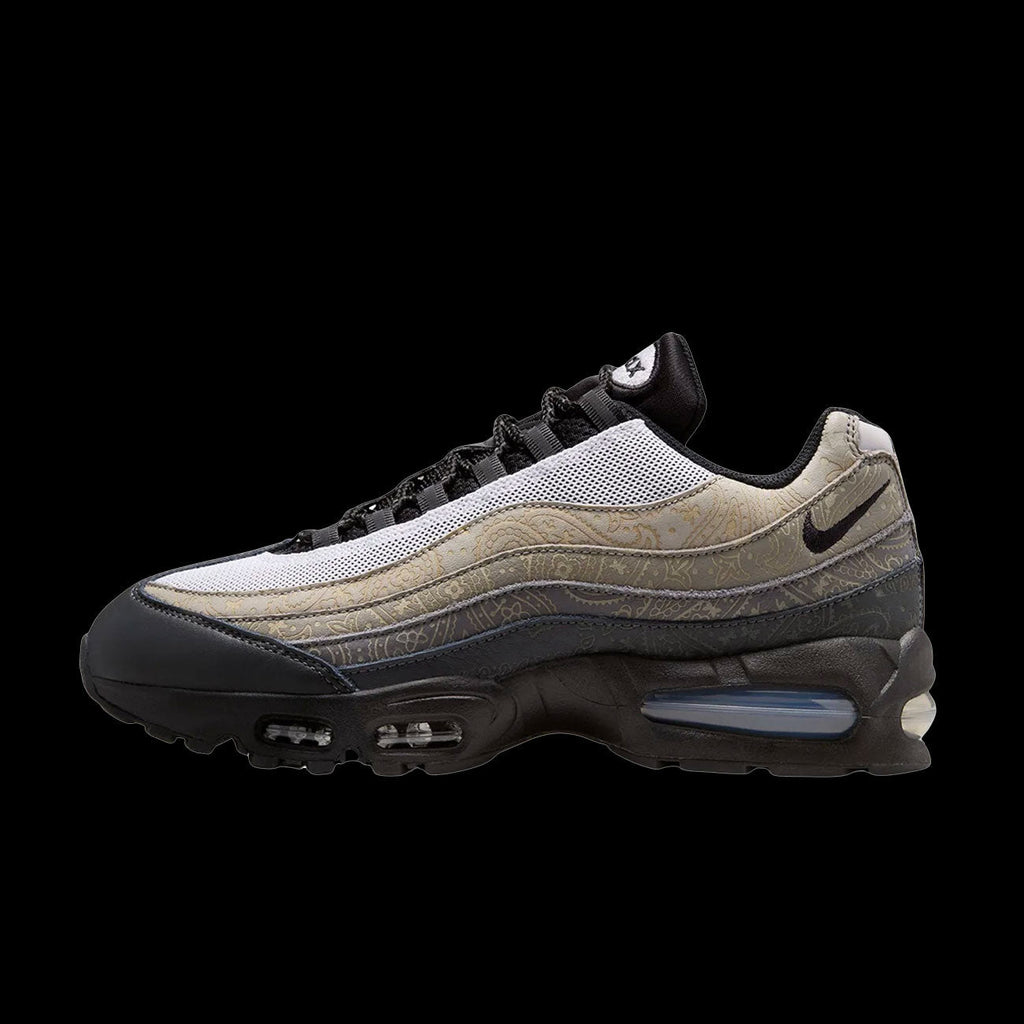 Nike Air Max 95 Big Bubble Leather (White/Black-Lt Graphite-Light Charcoal)