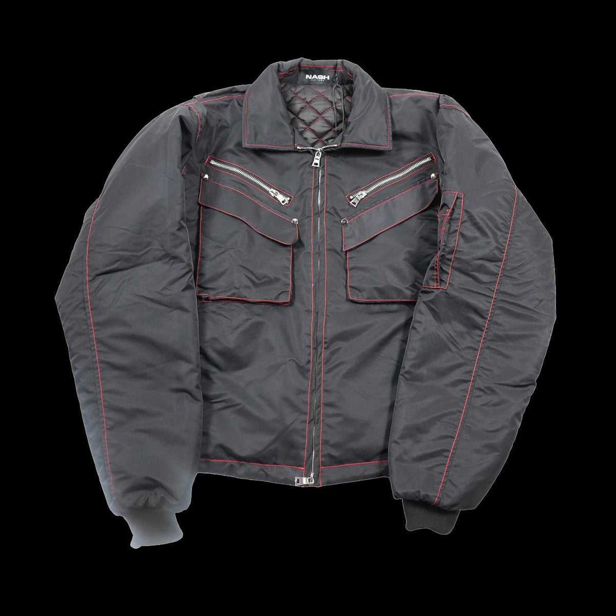 Nash Parachute Bomber Jacket (Black)
