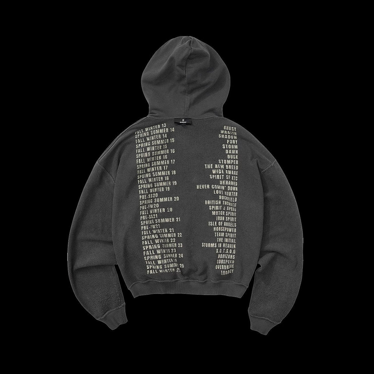 Represent Living Legacy Tour Reversible Hoodie (Sun Faded Grey)