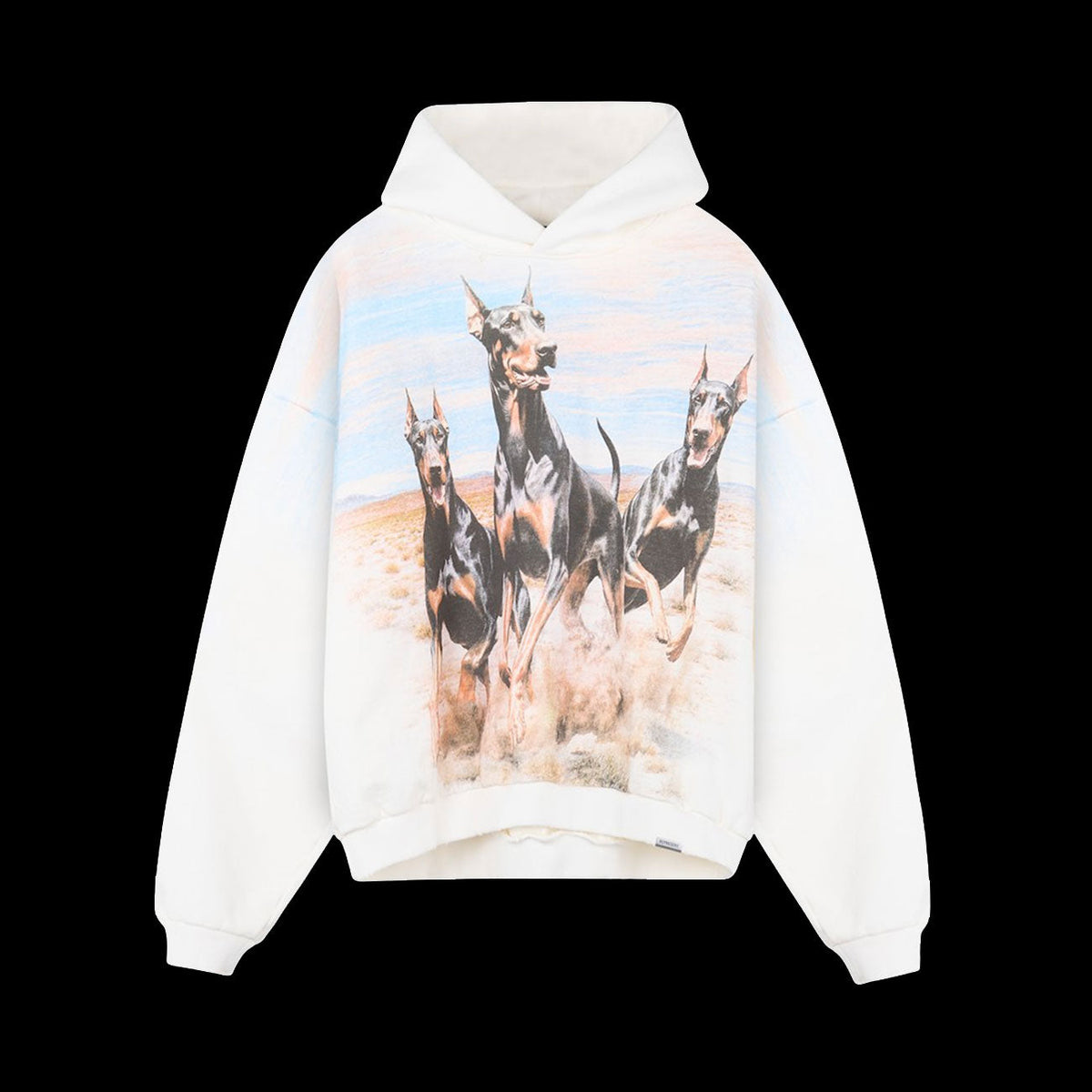 Represent Western Dobermans Hoodie (Flat White)