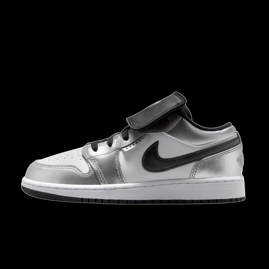Air Jordan 1 Low SE (White/Black-White-Metallic Silver)