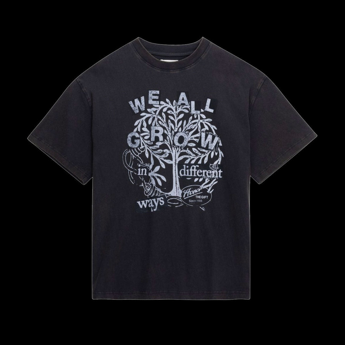Honor The Gift We All Grow T-Shirt (Black)
