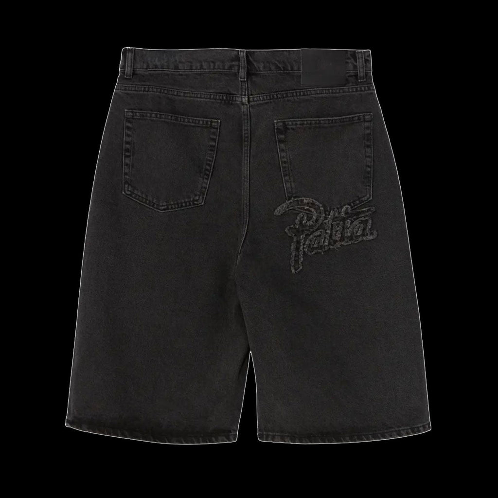 Patta Whisker Denim Shorts (Black)
