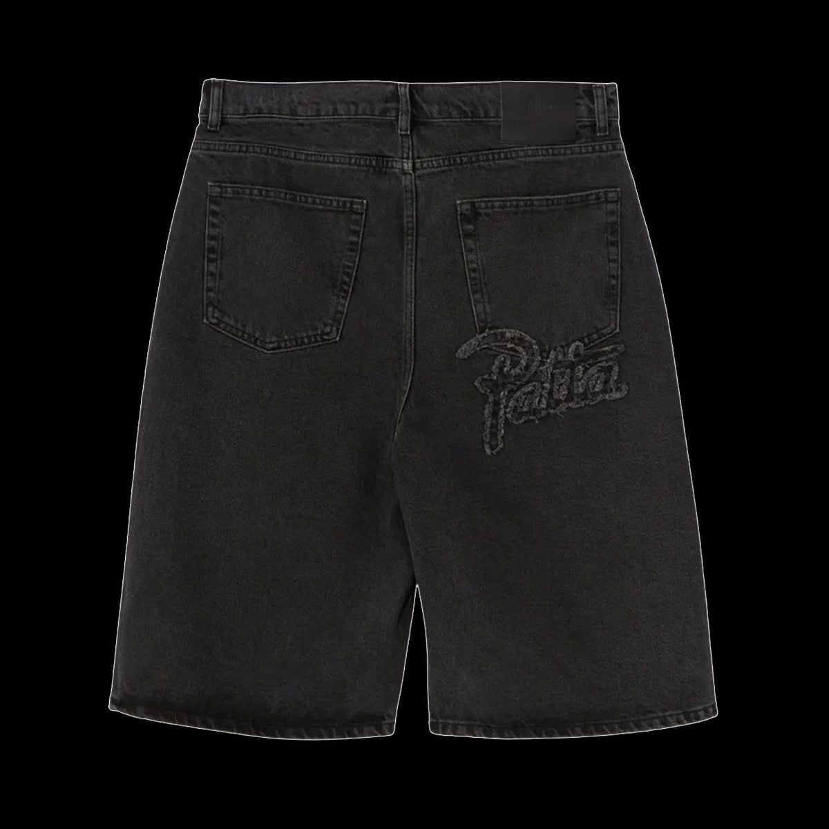 Patta Whisker Denim Shorts (Black)